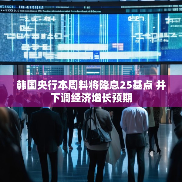 韩国央行本周料将降息25基点 并下调经济增长预期