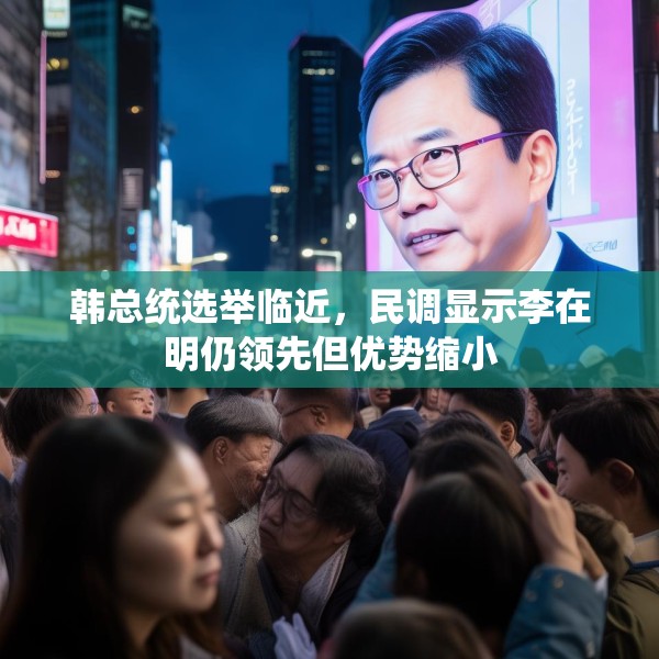 韩总统选举临近，民调显示李在明仍领先但优势缩小
