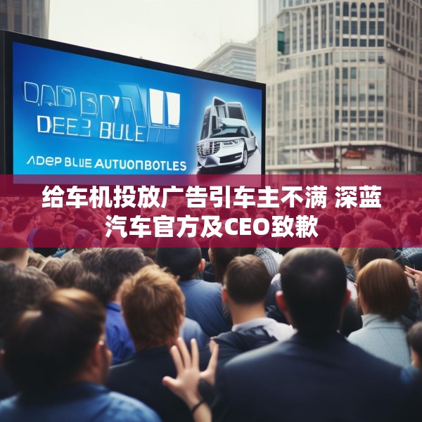 给车机投放广告引车主不满 深蓝汽车官方及CEO致歉