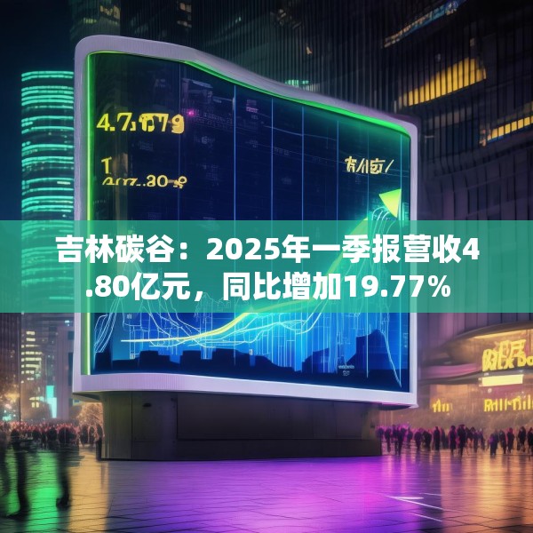 吉林碳谷：2025年一季报营收4.80亿元，同比增加19.77%