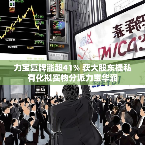 力宝复牌涨超41% 获大股东提私有化拟实物分派力宝华润