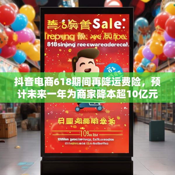 抖音电商618期间再降运费险，预计未来一年为商家降本超10亿元