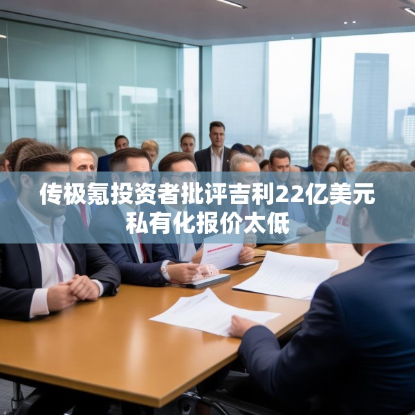 传极氪投资者批评吉利22亿美元私有化报价太低