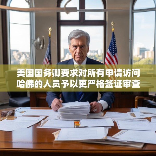 美国国务卿要求对所有申请访问哈佛的人员予以更严格签证审查