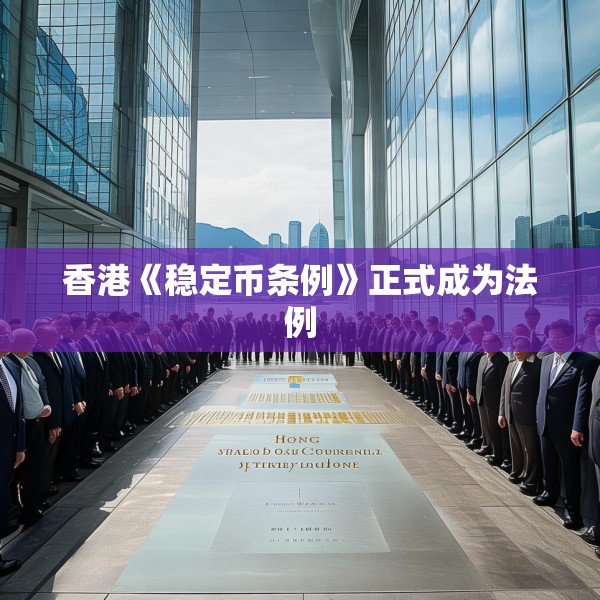 香港《稳定币条例》正式成为法例