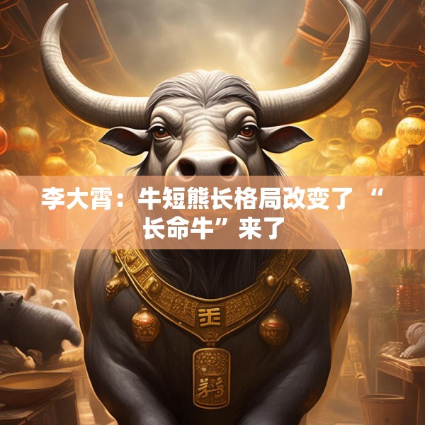 李大霄：牛短熊长格局改变了 “长命牛”来了
