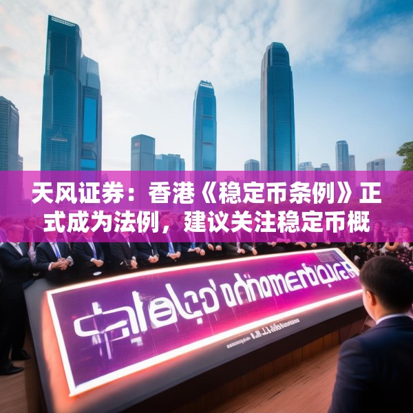 天风证券：香港《稳定币条例》正式成为法例，建议关注稳定币概念相关标的