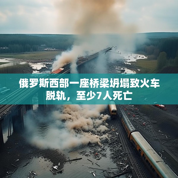 俄罗斯西部一座桥梁坍塌致火车脱轨，至少7人死亡