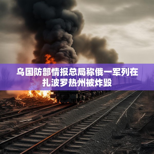 乌国防部情报总局称俄一军列在扎波罗热州被炸毁