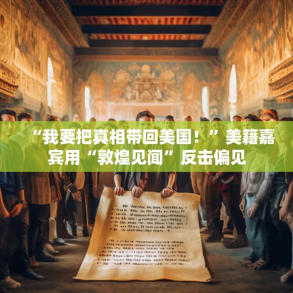 “我要把真相带回美国！”美籍嘉宾用“敦煌见闻”反击偏见