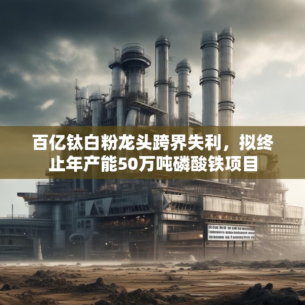 百亿钛白粉龙头跨界失利，拟终止年产能50万吨磷酸铁项目