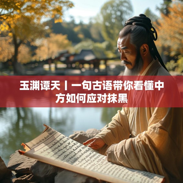 玉渊谭天丨一句古语带你看懂中方如何应对抹黑