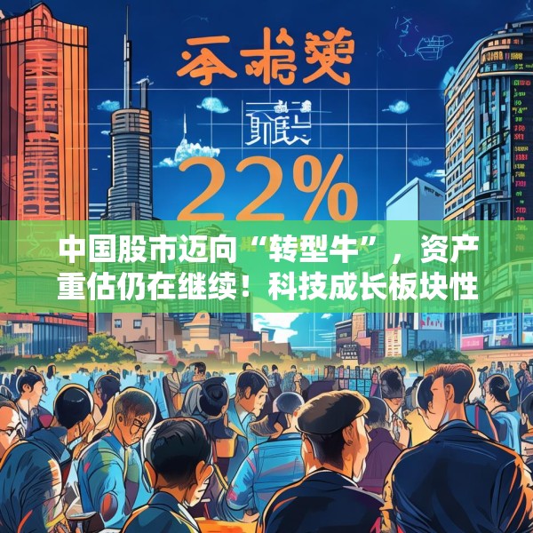 中国股市迈向“转型牛”，资产重估仍在继续！科技成长板块性价比较高，中证A500未来一年指数预期收益为22%