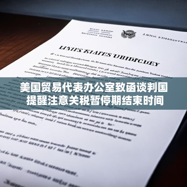 美国贸易代表办公室致函谈判国 提醒注意关税暂停期结束时间