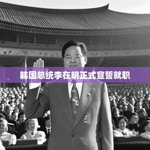 韩国总统李在明正式宣誓就职