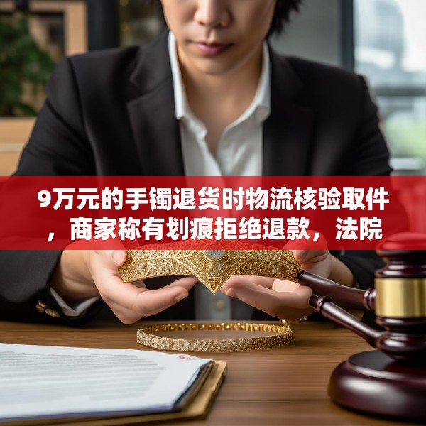 9万元的手镯退货时物流核验取件，商家称有划痕拒绝退款，法院判了
