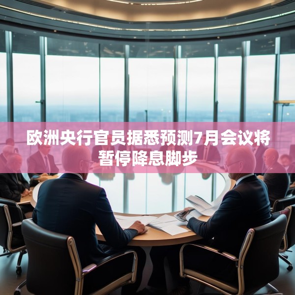 欧洲央行官员据悉预测7月会议将暂停降息脚步