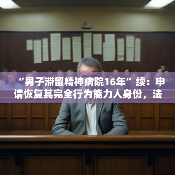 “男子滞留精神病院16年”续：申请恢复其完全行为能力人身份，法院已开庭