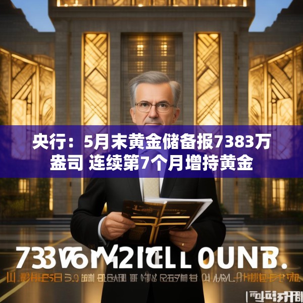央行：5月末黄金储备报7383万盎司 连续第7个月增持黄金