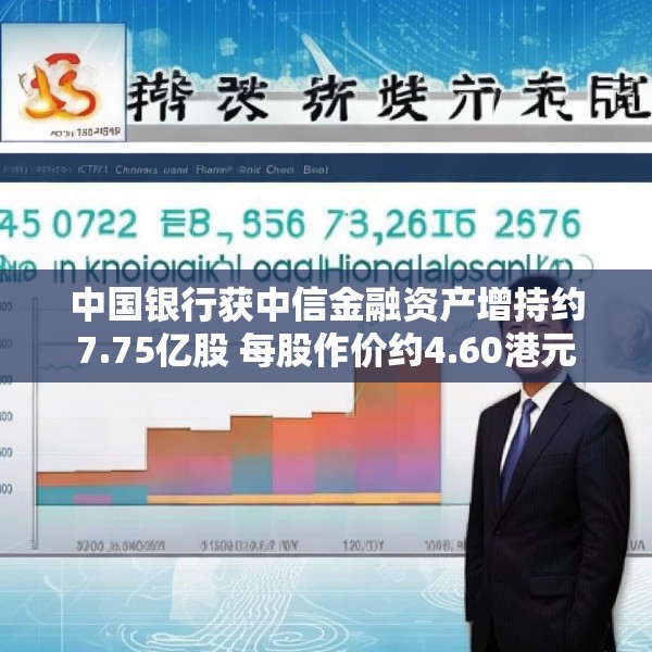 中国银行获中信金融资产增持约7.75亿股 每股作价约4.60港元