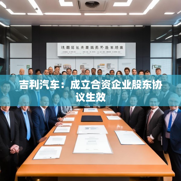 吉利汽车：成立合资企业股东协议生效