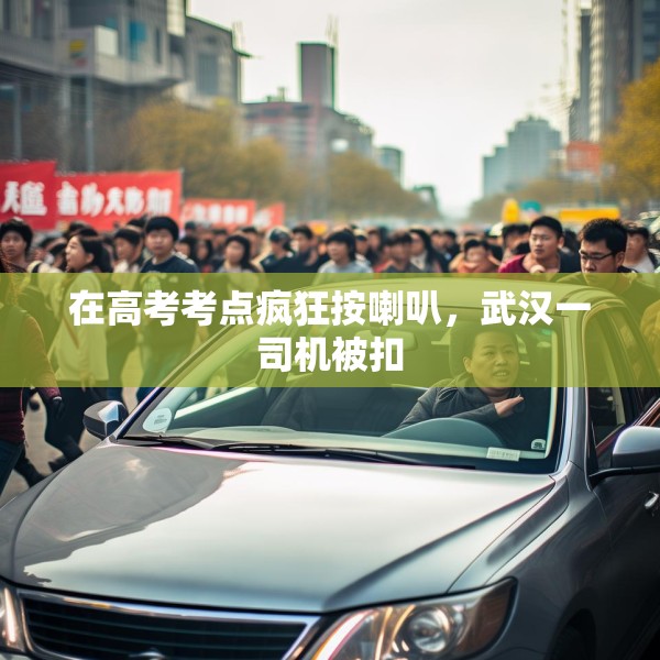在高考考点疯狂按喇叭，武汉一司机被扣