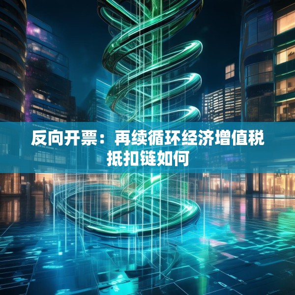 反向开票：再续循环经济增值税抵扣链如何
