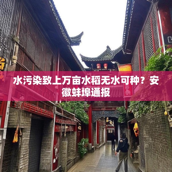 水污染致上万亩水稻无水可种？安徽蚌埠通报