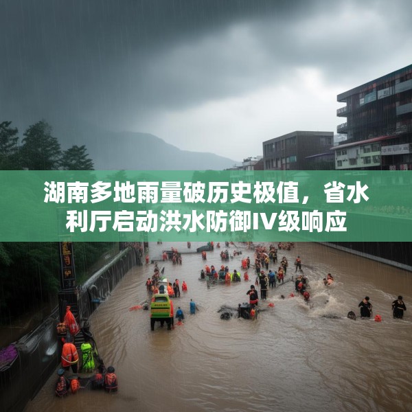 湖南多地雨量破历史极值，省水利厅启动洪水防御IV级响应