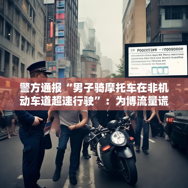 警方通报“男子骑摩托车在非机动车道超速行驶”：为博流量谎称赶考，将处罚