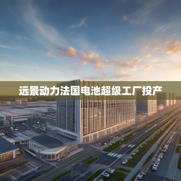远景动力法国电池超级工厂投产