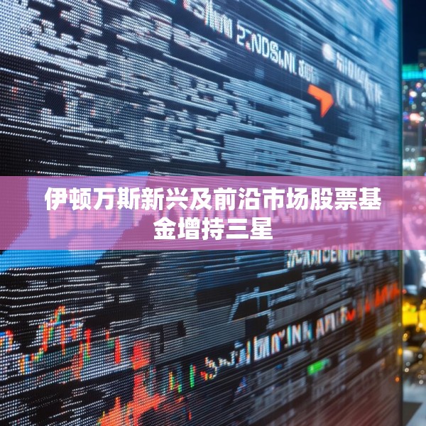 伊顿万斯新兴及前沿市场股票基金增持三星