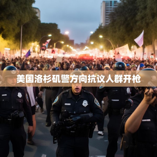 美国洛杉矶警方向抗议人群开枪