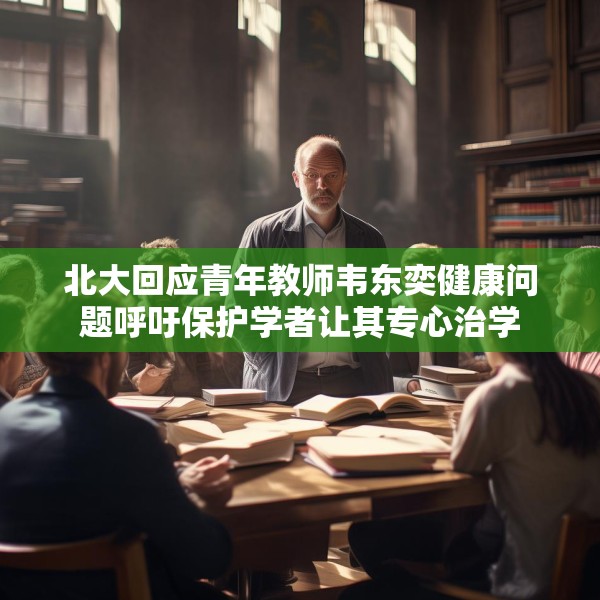 北大回应青年教师韦东奕健康问题呼吁保护学者让其专心治学