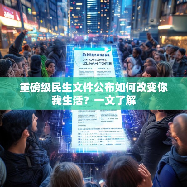 重磅级民生文件公布如何改变你我生活？一文了解