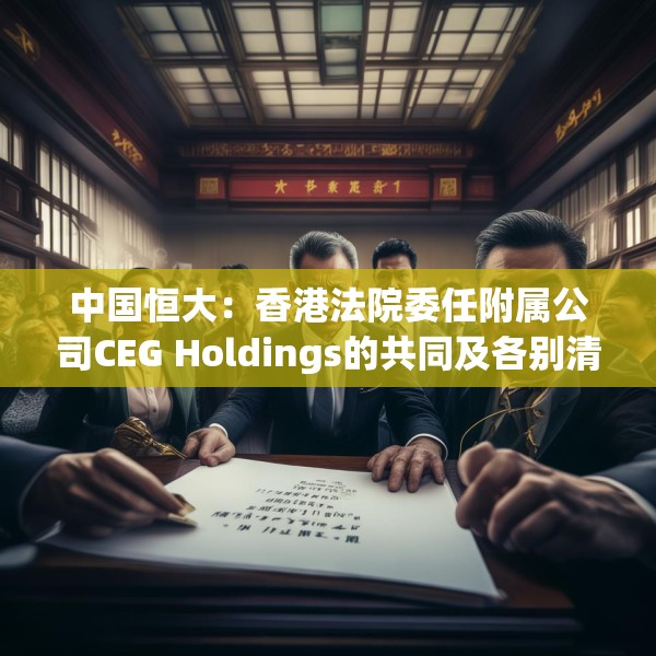 中国恒大：香港法院委任附属公司CEG Holdings的共同及各别清盘人