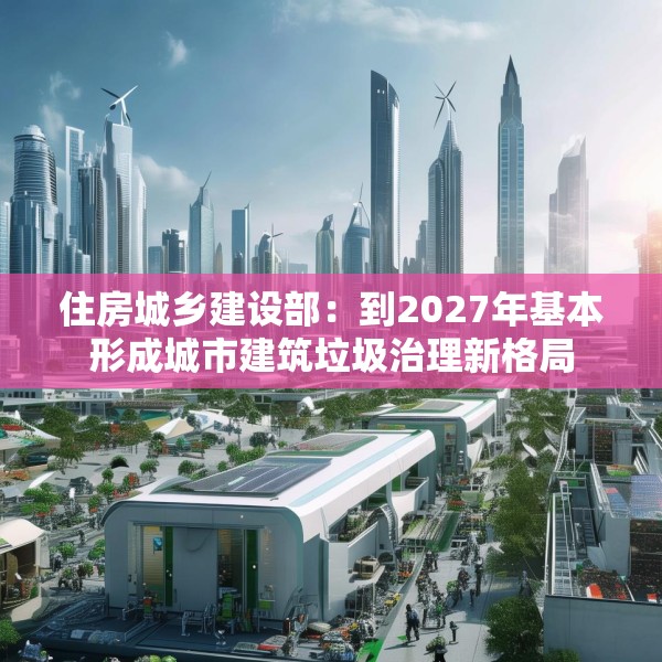 住房城乡建设部：到2027年基本形成城市建筑垃圾治理新格局