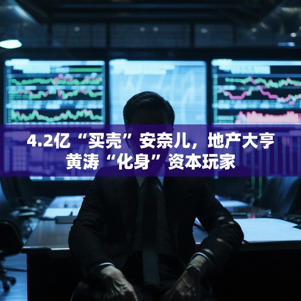 4.2亿“买壳”安奈儿，地产大亨黄涛“化身”资本玩家