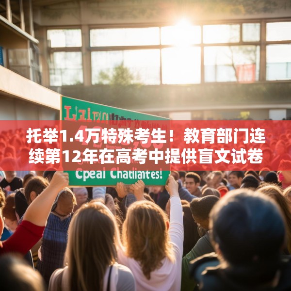 托举1.4万特殊考生！教育部门连续第12年在高考中提供盲文试卷