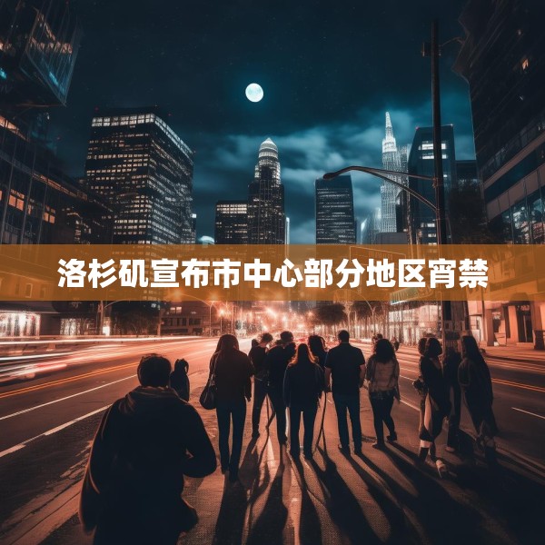 洛杉矶宣布市中心部分地区宵禁