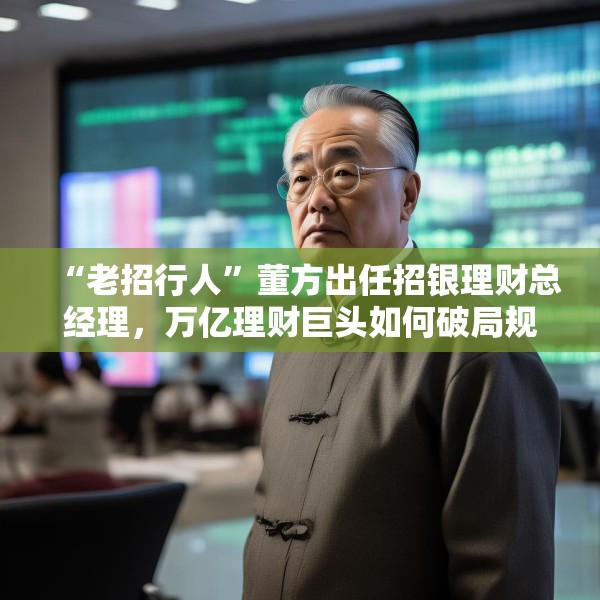 “老招行人”董方出任招银理财总经理，万亿理财巨头如何破局规模和业绩下行？