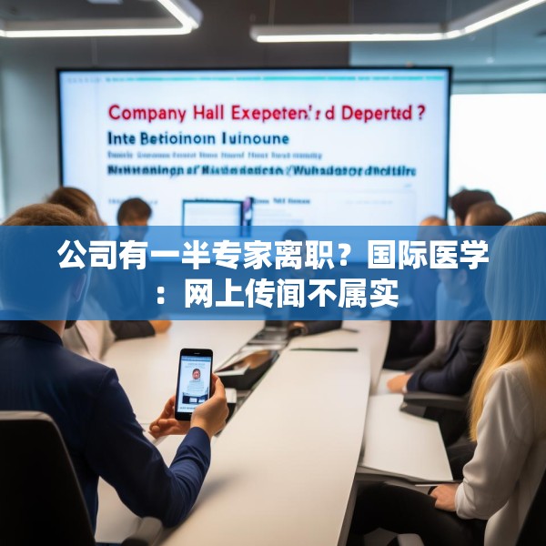 公司有一半专家离职？国际医学：网上传闻不属实
