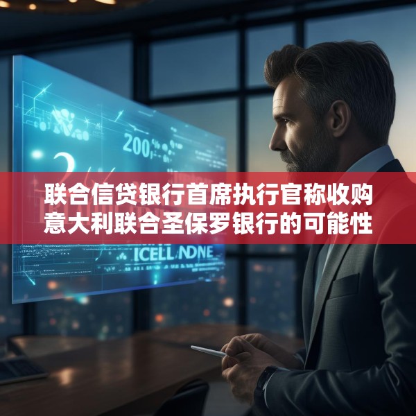 联合信贷银行首席执行官称收购意大利联合圣保罗银行的可能性不超过20%