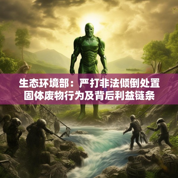 生态环境部：严打非法倾倒处置固体废物行为及背后利益链条