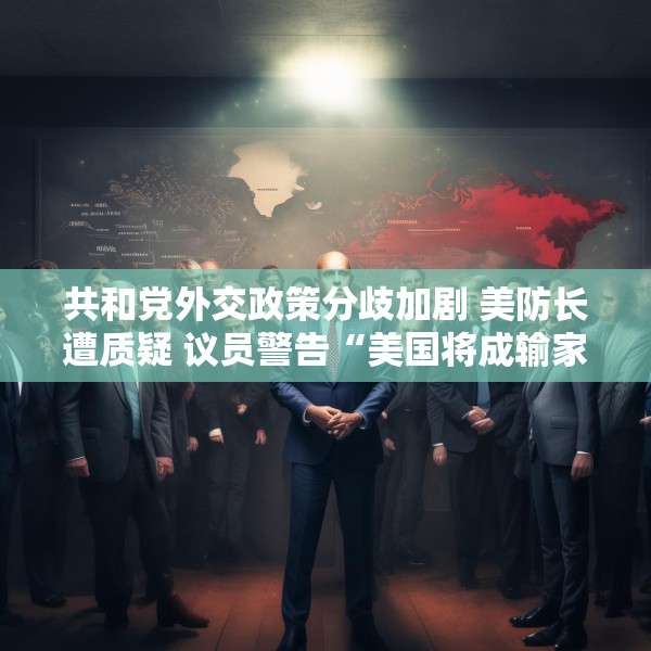 共和党外交政策分歧加剧 美防长遭质疑 议员警告“美国将成输家”