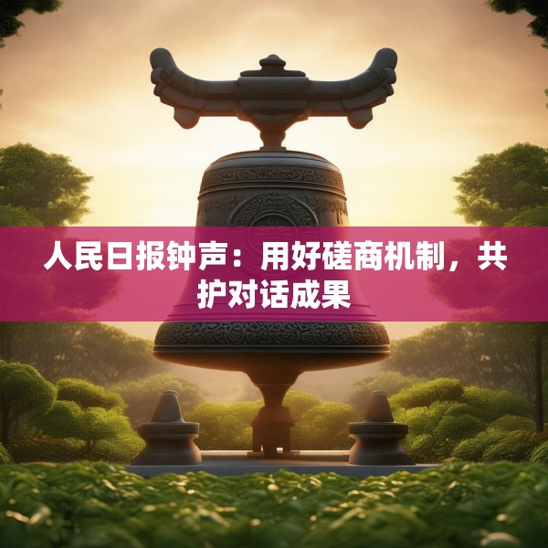 人民日报钟声：用好磋商机制，共护对话成果