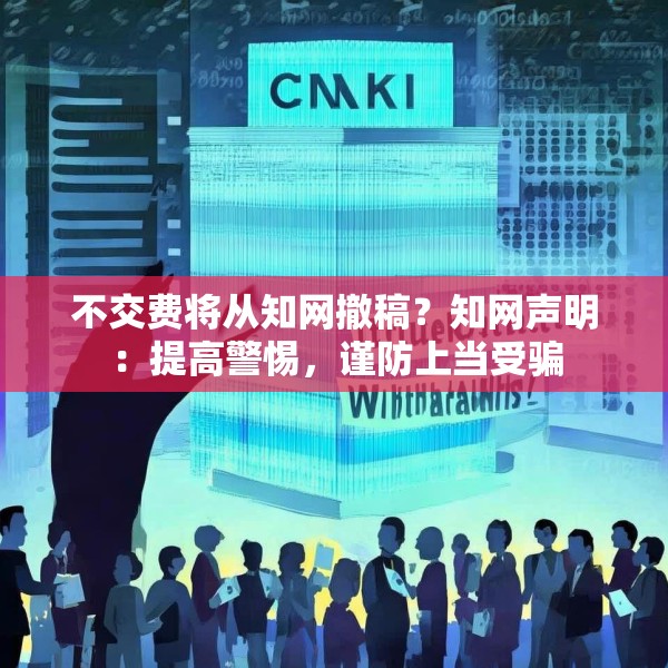不交费将从知网撤稿？知网声明：提高警惕，谨防上当受骗