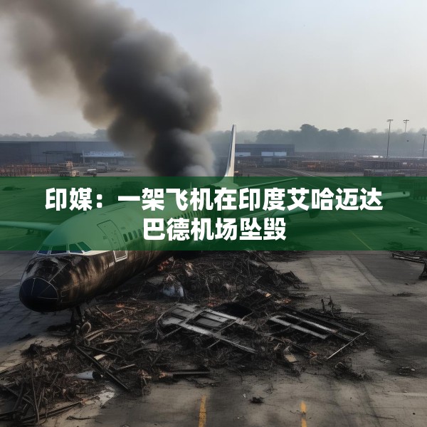 印媒：一架飞机在印度艾哈迈达巴德机场坠毁