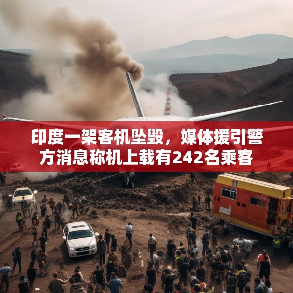 印度一架客机坠毁，媒体援引警方消息称机上载有242名乘客