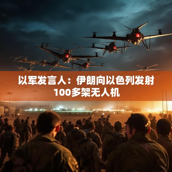 以军发言人：伊朗向以色列发射100多架无人机